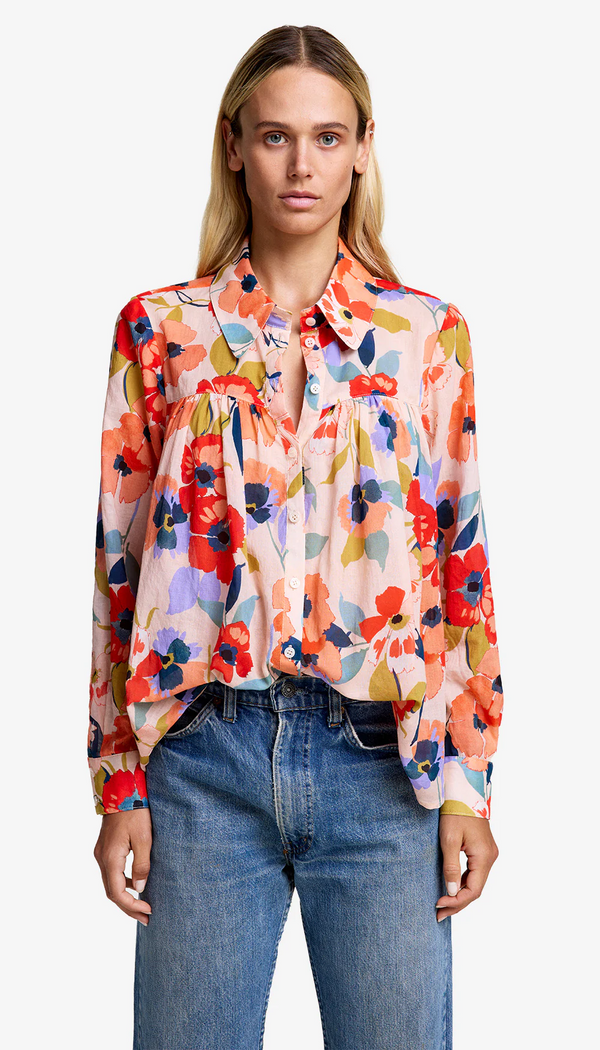 Classic Shirred Blouse