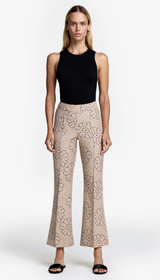 Cropped Pintuck Pant