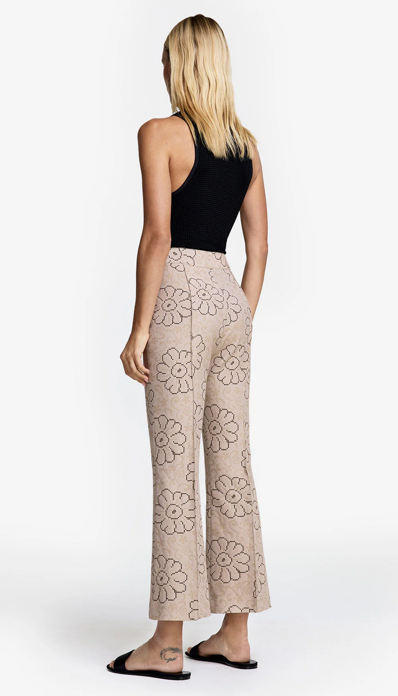 Cropped Pintuck Pant