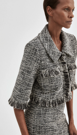 Cropped Sleeve Mini Jacket
