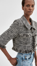 Cropped Sleeve Mini Jacket
