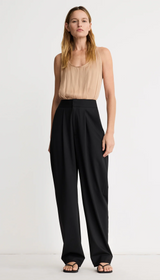 Tapered Pleated Pant