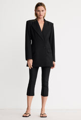 One Button Asymmetrical Blazer
