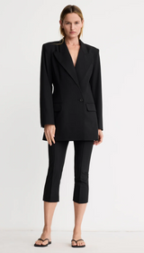 One Button Asymmetrical Blazer