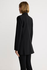 One Button Asymmetrical Blazer