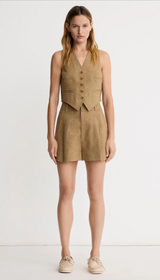 Mid Rise Pleated Short