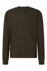 Stipe Waffle Knit Long Sleeve