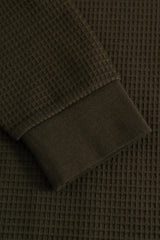 Stipe Waffle Knit Long Sleeve
