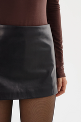 Thalia Leather Mini Skirt