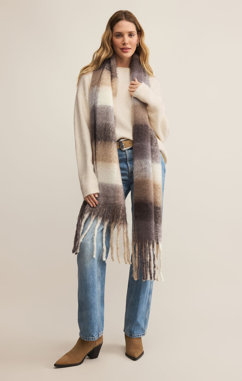 Plaid I Met You Scarf