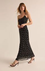 Cecily Polka Dot Slip Maxi Dress