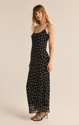 Cecily Polka Dot Slip Maxi Dress