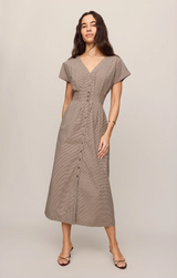 Sanna Gingham Midi Dress