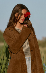 Decker Faux Suede Coat