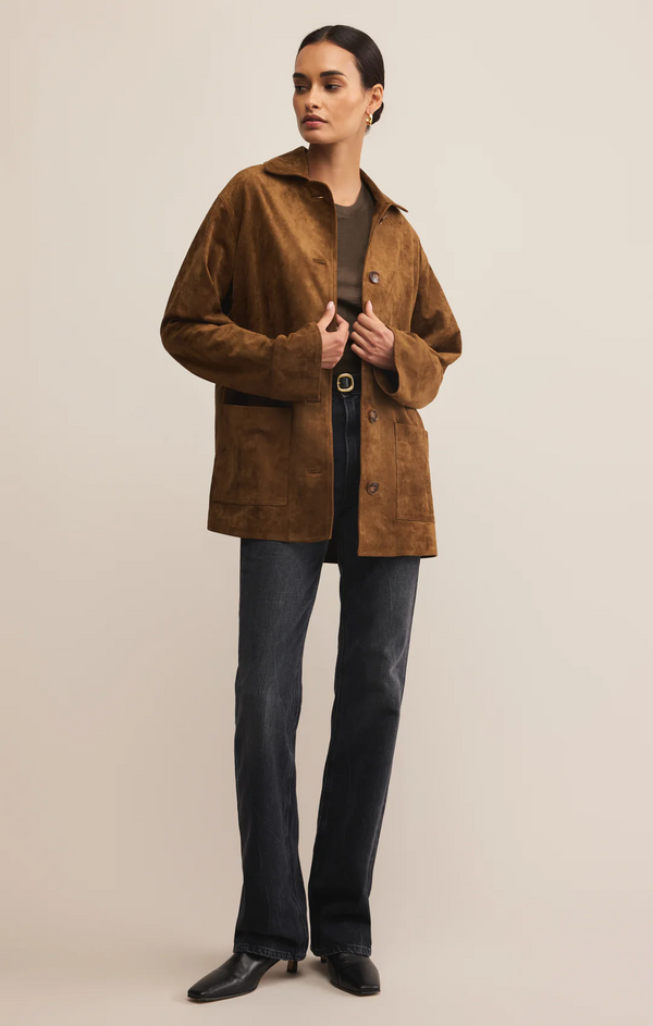 Decker Faux Suede Coat