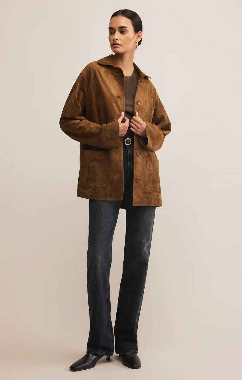 Decker Faux Suede Coat