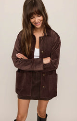 Decker Faux Suede Coat