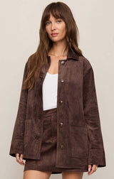 Decker Faux Suede Coat