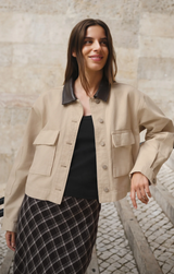 Rey Cropped Chore Jacket