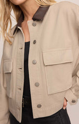 Rey Cropped Chore Jacket