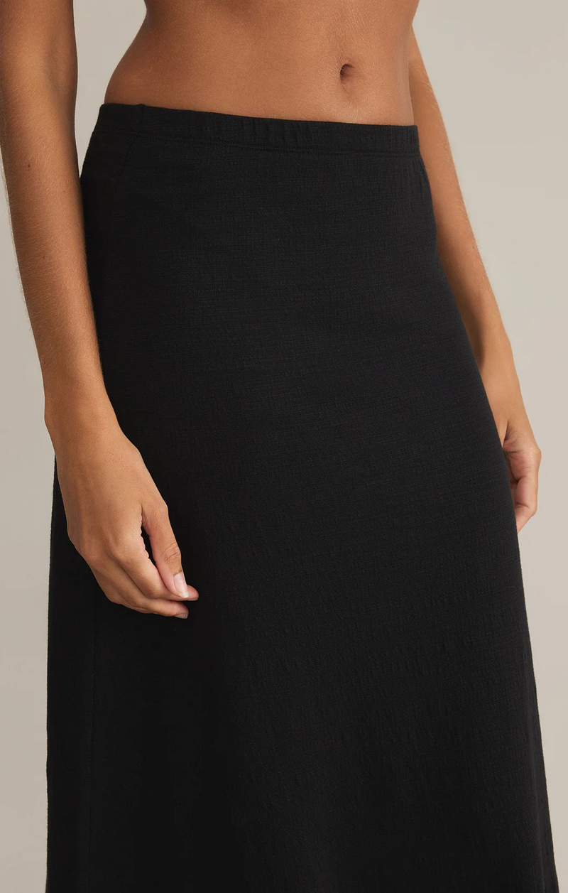 Delavine Textured Midi Skirt