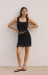Charlene Embroidery Mini Skirt