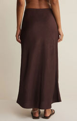 Viva Satin Midi Skirt