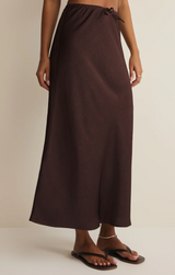 Viva Satin Midi Skirt