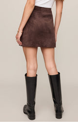 Perri Faux Suede Mini Skirt
