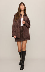 Perri Faux Suede Mini Skirt