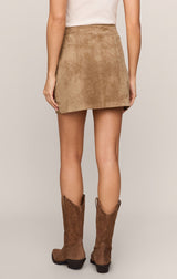 Perri Faux Suede Mini Skirt