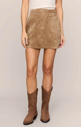 Perri Faux Suede Mini Skirt