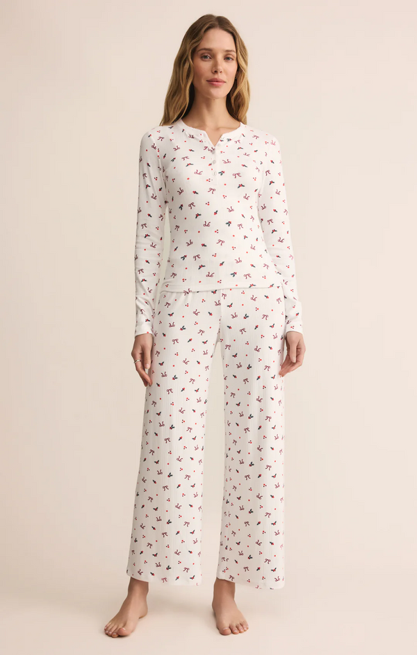 Holly Pointelle Long Sleeve Top