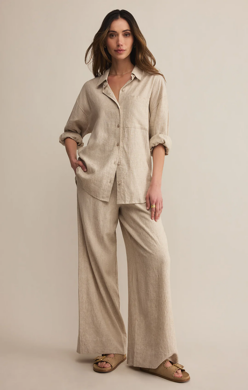 Henri Washed Linen Pant