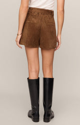 Ivory Faux Suede Short