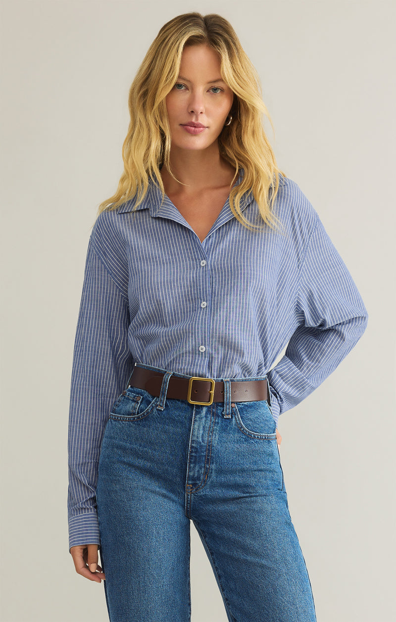 Seaport Striped Button Up Shirt