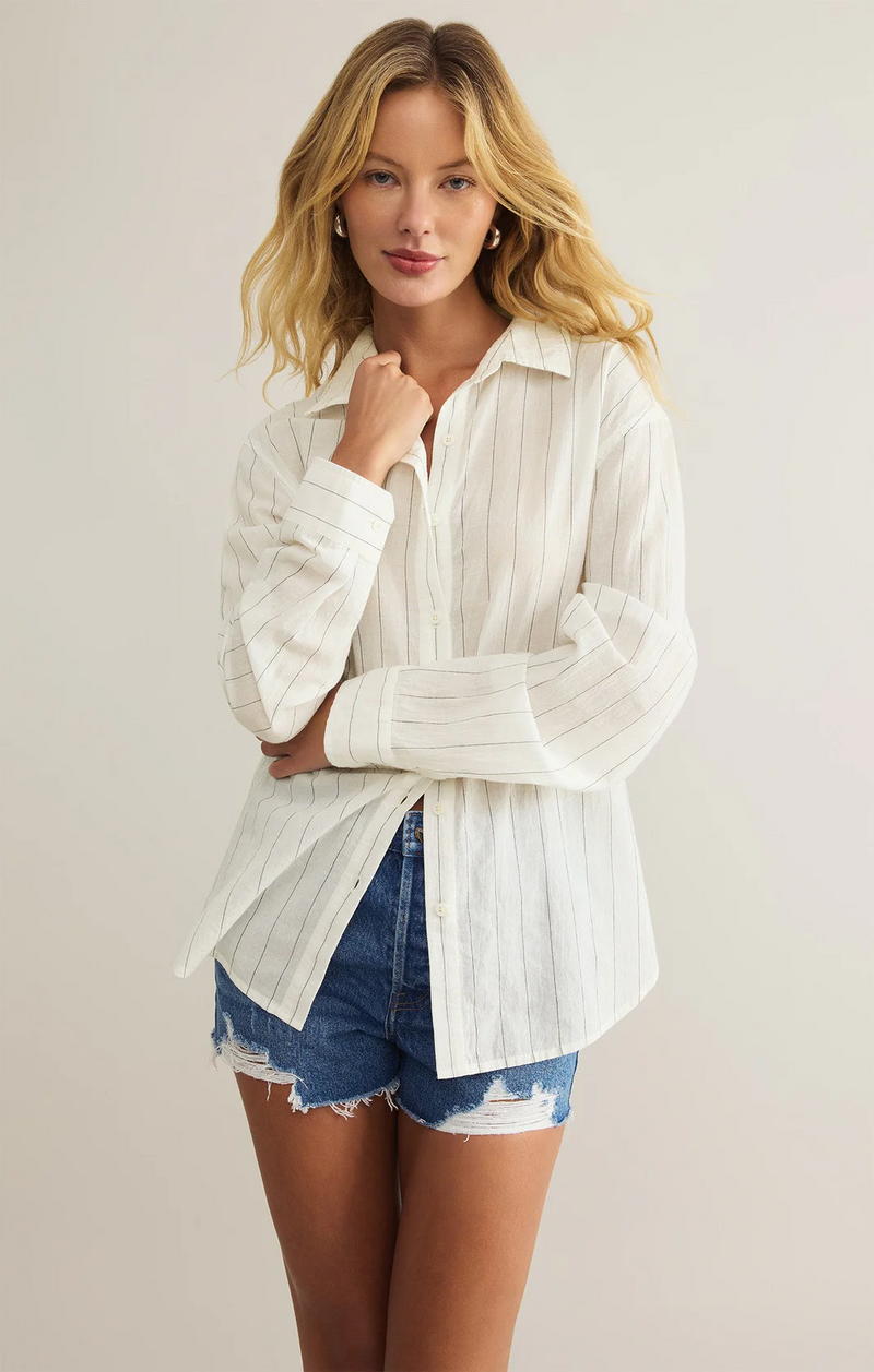 Seaport Striped Button Up Shirt