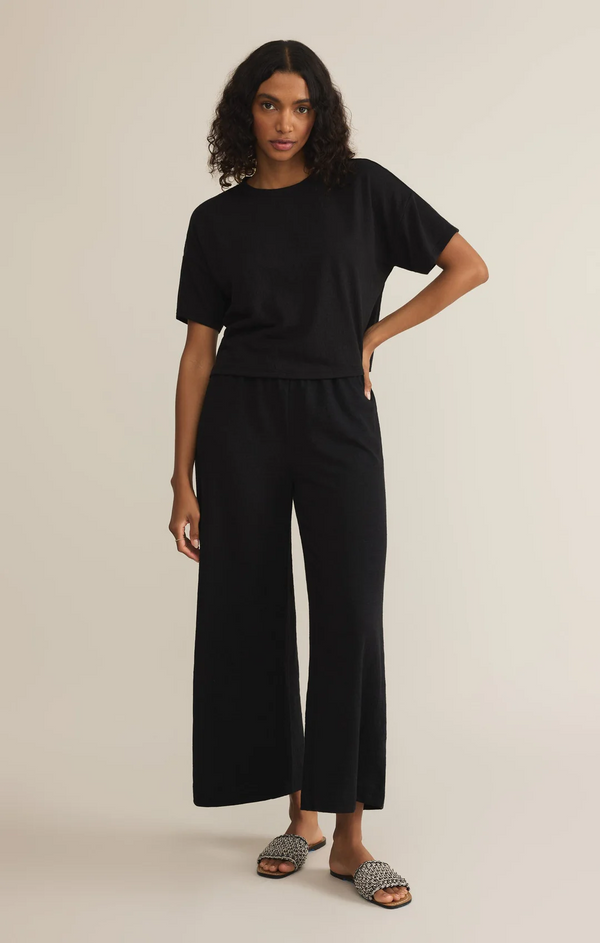 Sway Textured Slub Cropped Tee