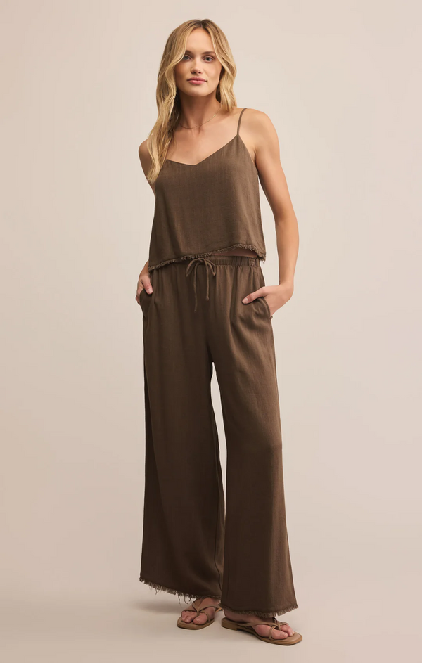 Sabel Cropped Linen Tank