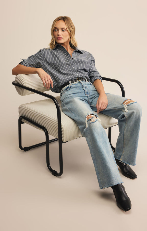 Seaport Striped Poplin Shirt