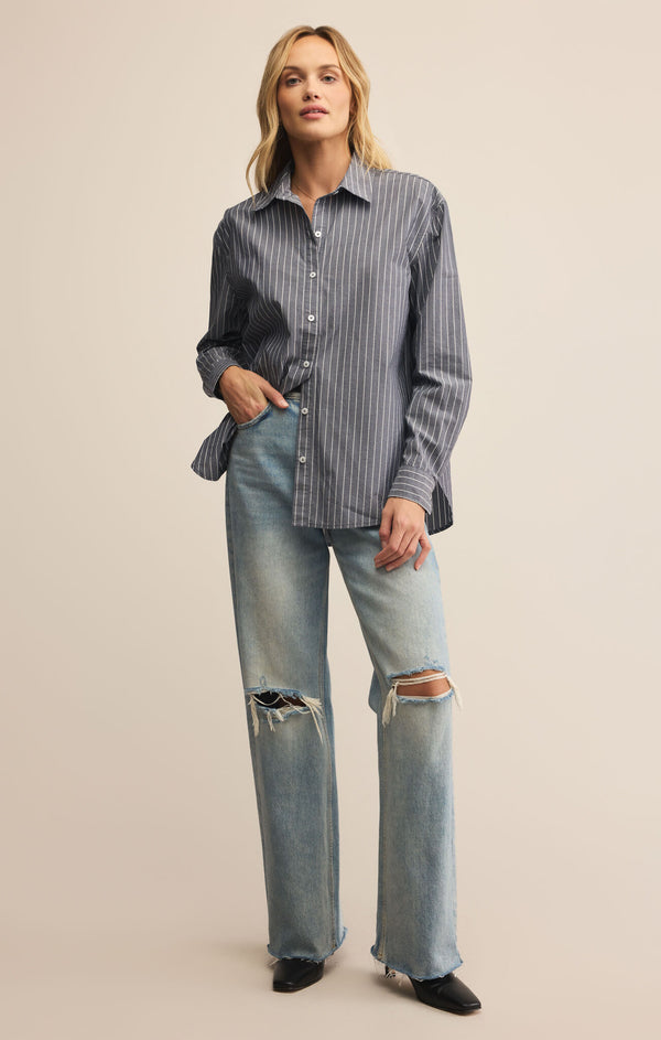 Seaport Striped Poplin Shirt