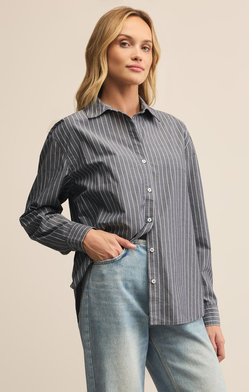 Seaport Striped Poplin Shirt