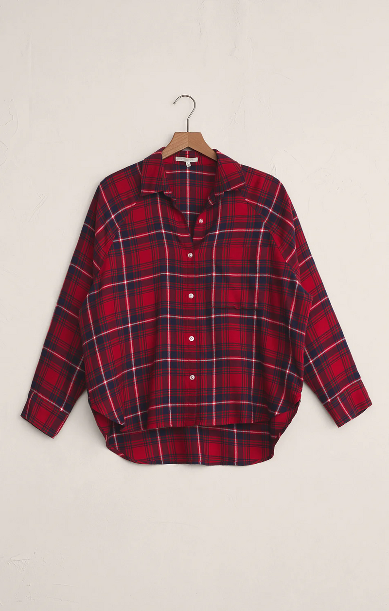 River Plaid Button Up
