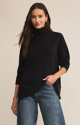 Sable Luxe Mock Neck Top