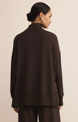 Sable Luxe Mock Neck Top