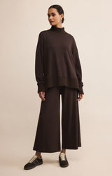 Sable Luxe Mock Neck Top