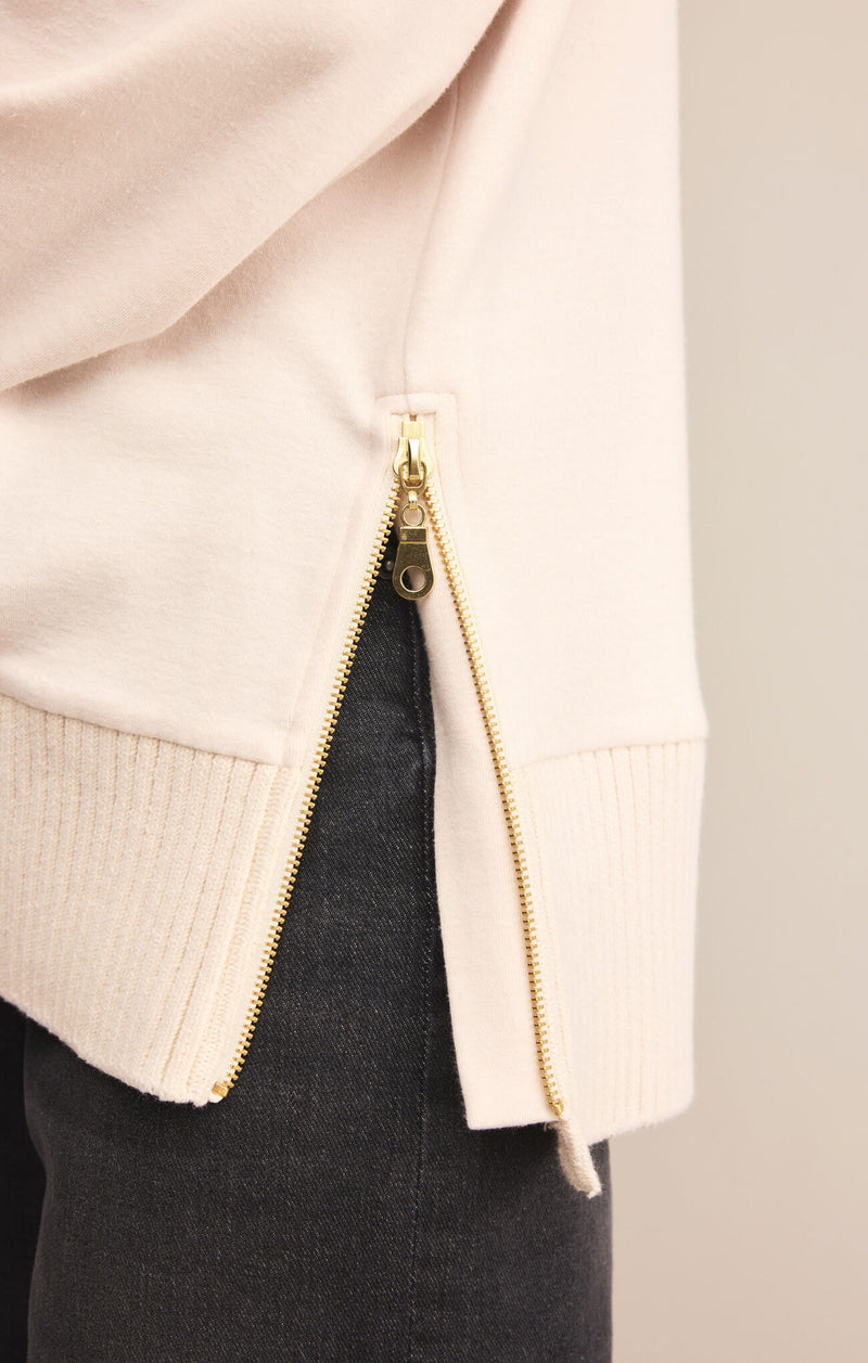 Sable Luxe Mock Neck Top