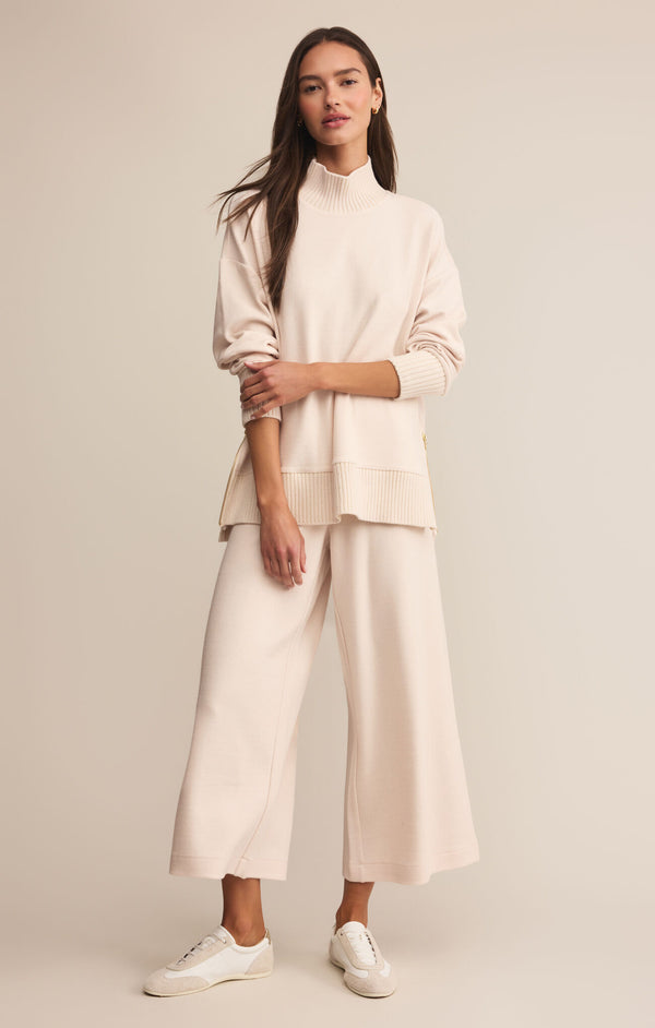 Sable Luxe Mock Neck Top