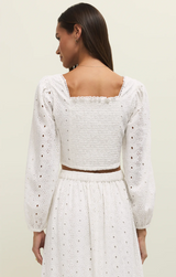 Bria Eyelet Top