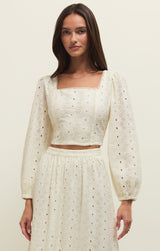 Bria Eyelet Top